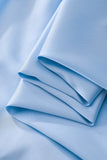 SIGNATURE SATIN STITCHLESS LS Shirt SKY BLUE