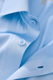 SIGNATURE SATIN STITCHLESS LS Shirt SKY BLUE