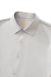 SIGNATURE SATIN STITCHLESS LS Shirt SILVER
