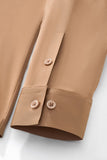 SIGNATURE SATIN STITCHLESS LS Shirt TAUPE