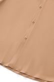 SIGNATURE SATIN STITCHLESS LS Shirt TAUPE