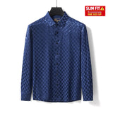 Optic Tessellation Stitchless LS Shirt NAVY