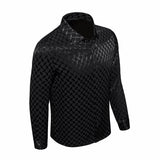 Optic Tessellation Stitchless LS Shirt BLACK