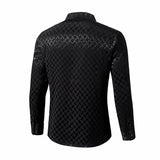 Optic Tessellation Stitchless LS Shirt BLACK
