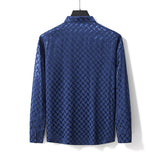 Optic Tessellation Stitchless LS Shirt NAVY
