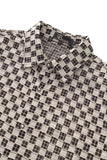 Textured Grid Shirt GREY