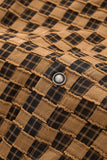 Textured Grid Shirt KHAKI