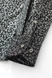 Tonal Leopard Shirt BLACK