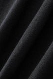 Halo Contrast Collar Knit LS BLACK