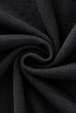 Halo Contrast Collar Knit LS BLACK
