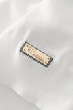 Halo Contrast Collar Knit LS WHITE