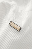 Textura Diamond Knit LS WHITE