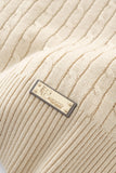 Marquee Cable Knit Cardigan LS IVORY
