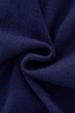Marquee Cable Knit Cardigan LS NAVY