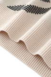 Paramount Lattice Knit LS IVORY