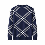Paramount Lattice Knit LS NAVY