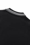 Monarch Tipped Collar Knit Polo LS BLACK
