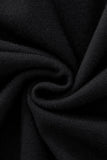 Monarch Tipped Collar Knit Polo LS BLACK