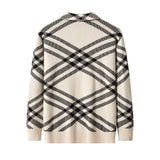 Paramount Lattice Knit Polo LS IVORY