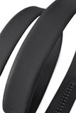 Flat Leather Auto Buckle Belt BLACK/BLACK