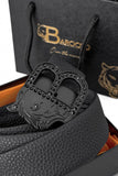 Pebbled Leather Auto BKL Belt – Black Edition BLACK/BLACK