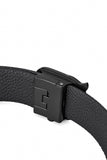 Pebbled Leather Auto BKL Belt – Black Edition BLACK/BLACK