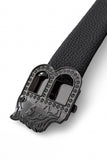 Pebbled Leather Auto BKL Belt – Black Ed. GUN/BLACK