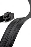 Croc-Embossed Leather Auto BKL Belt – Blackout Ed. GUN/BLACK
