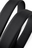 Flat Leather Lion Auto BKL Belt – Silver Ed. SILVER/BLACK