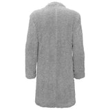 Teddy Comfort Long Coat + Daily Dose + Pure Style Pants  GREY/BLACK/RED