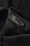 Lustre Knit LS Polo BLACK/BLACK