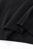 Lustre Knit LS Polo BLACK/BLACK