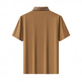 Monogram Trim Performance Polo - El baron KHAKI
