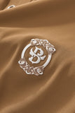 Monogram Trim Performance Polo - El baron KHAKI