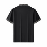 Pattern Trim Performance Polo – El Baron BLACK