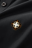 Pattern Trim Performance Polo – El Baron BLACK