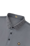 Pattern Trim Performance Polo – El Baron GREY