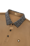 Pattern Trim Performance Polo – El Baron KHAKI