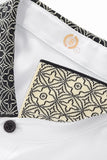 Pattern Trim Performance Polo – El Baron WHITE