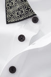 Pattern Trim Performance Polo – El Baron WHITE