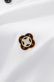 Pattern Trim Performance Polo – El Baron WHITE