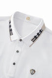 Signature Trim Performance Polo – El Baron WHITE