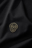 Perforated Collar Performance Polo – El Baron BLACK/GOLD