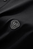 Perforated Collar Performance Polo – El Baron BLACK/SILVER