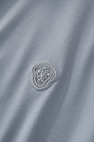 Perforated Collar Performance Polo – El Baron GREY/SILVER