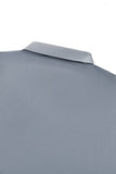 Perforated Collar Performance Polo – El Baron GREY/SILVER