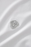 Perforated Collar Performance Polo – El Baron WHITE/SILVER
