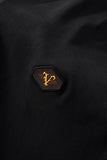 Embossed Placket Performance Polo – El Baron BLACK