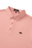Embossed Placket Performance Polo – El Baron BRICK