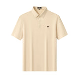 Embossed Placket Performance Polo – El Baron KHAKI